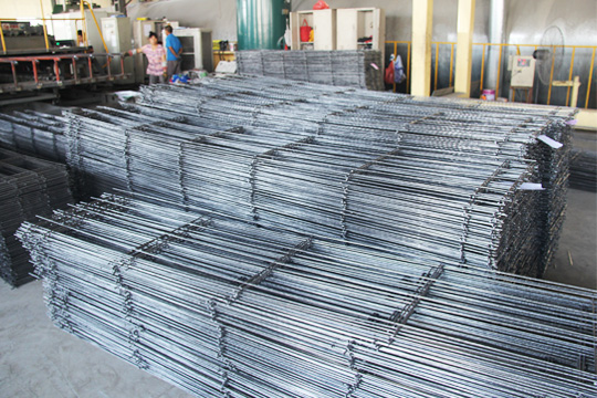 Steel frame for panels