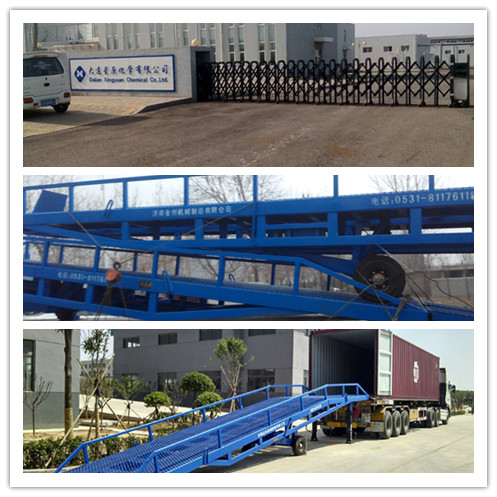 銷售到大連星原（yuán）化學有限公司的移動（dòng）式登車橋